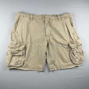 Polo Ralph Lauren Cargo Shorts Chino Mens 42 Khaki Y2k Hiking Vintage Workwear